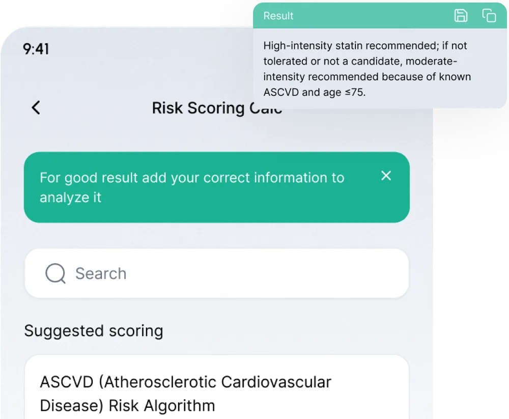 Automated Risk Scoring Calculators